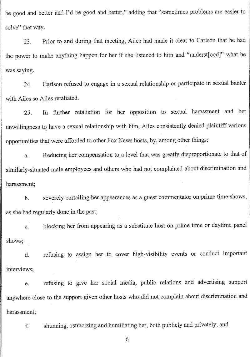Here Is Gretchen Carlson’s Sexual Harassment Complaint Against Roger Ailes