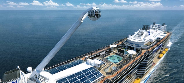 Royal Caribbean's New Ship Hangs You 300 Feet Above the Deck In a Crane