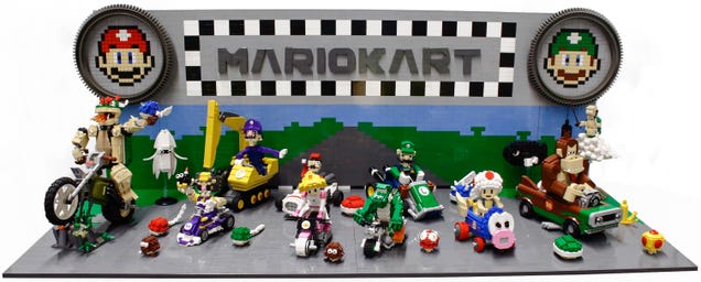 This AWESOME Mario Kart Lego is the blue shell of builds