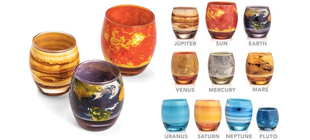 Sip a Cosmopolitan From the Cosmos With These Planetary Glasses