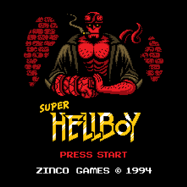Hellboy As A 16-Bit Game