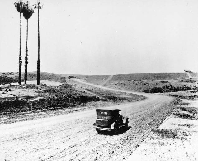 Photos of L.A.'s Most Famous Streets When They Were Dirt Roads