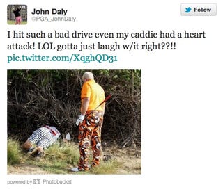 Caddy Loses Green Card, Hotel Carpets Are Dirty, Car Bomb Ruins Tee Times: John Daly Reports From The East