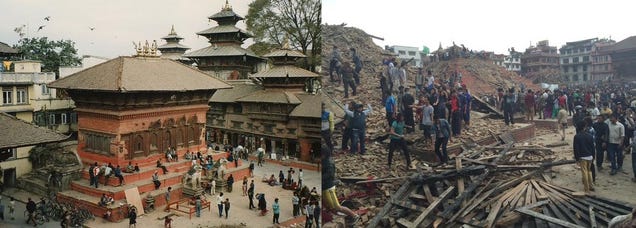 La devastación del terremoto de Nepal, en imágenes