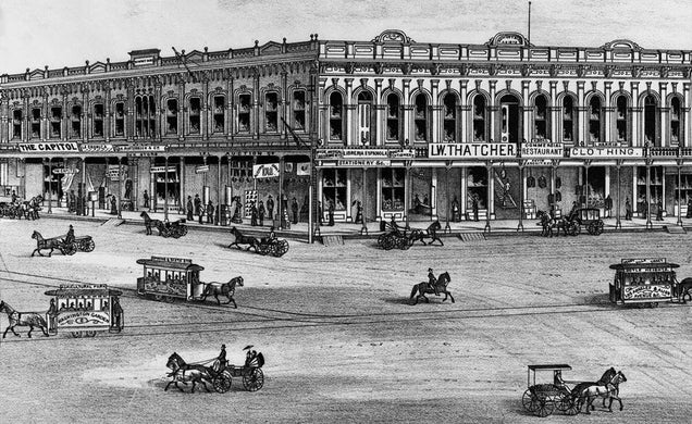 L.A.'s First Public Transit Used Actual Horse Power
