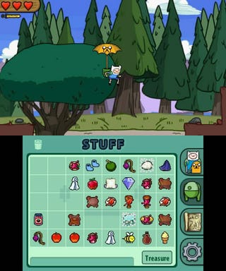 Gaze Upon The Various Shapes Jake Will Take In The 3DS Adventure Time Game