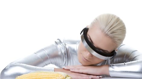 I Can't Stop Staring at Cyber Woman With Corn