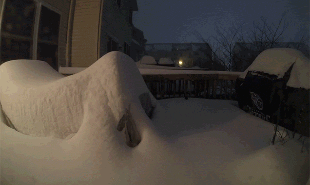 Time Lapse Shows How Much Snow Fell During the Blizzard of 2016