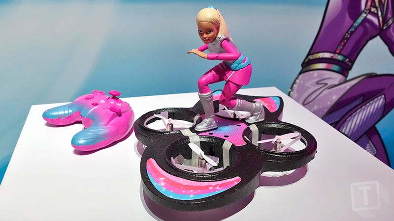 barbie flying hoverboard