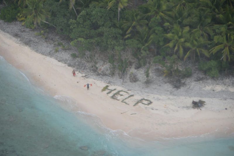 Navy P-8 Poseidon Locates Castaways On A Deserted Island In The Pacific