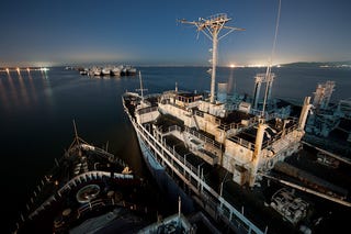 A fleet of Navy ghost ships, right out of the Bermuda Triangle