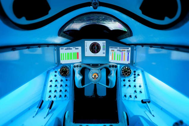 This is the cockpit of the supersonic car that will reach 1000MPH