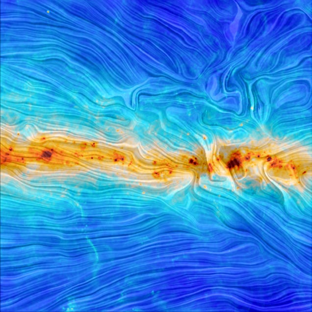 This Incredible Image Reveals the Shape of Our Galaxy's Magnetic Field