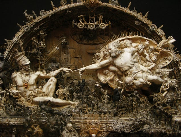 Kris Kuksi's Beautiful Art is Made From the Bones of Dead Model Kits