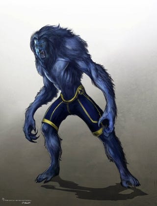 Early X-Men character concept art shows off a much darker Azazel