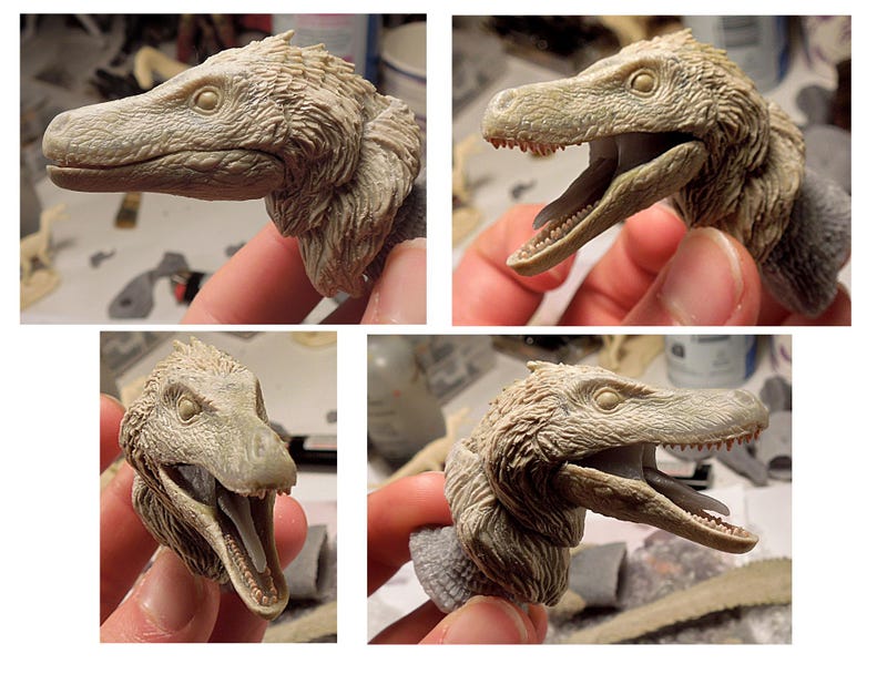 Hay muchas figuras de velociraptores, pero solo estas..