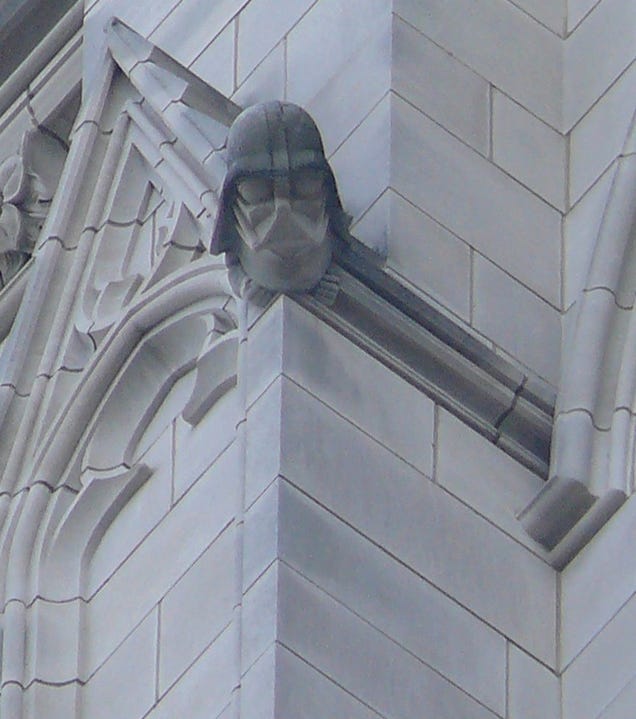 A Menagerie of Church Gargoyles Includes Aliens and Astronauts