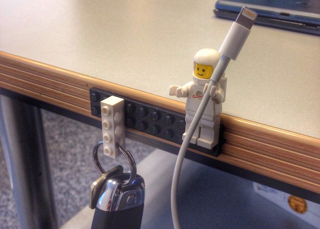 LEGO Figures Make Perfect Cable Holders