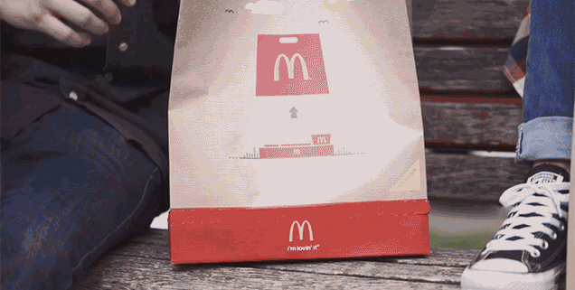 McDonald's Invented a Takeout Bag That Transforms Into a Serving Tray
