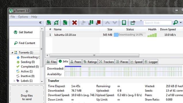 uTorrent 3.0 Adds Instant Media Streaming, Drag-and-Drop File Sharing to Our