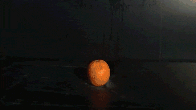 Watch a Rotten Orange Full of Fireworks Explode at 62,000 FPS