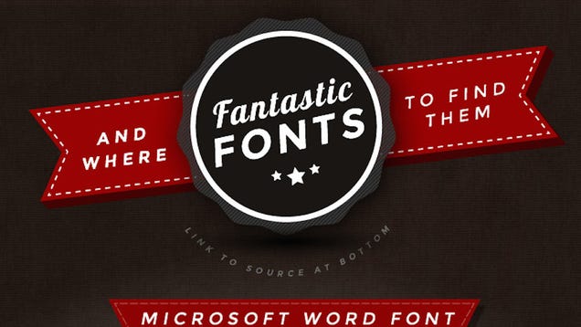 This Graphic Offers Good-Looking Fonts to Replace Dull, Overused Ones