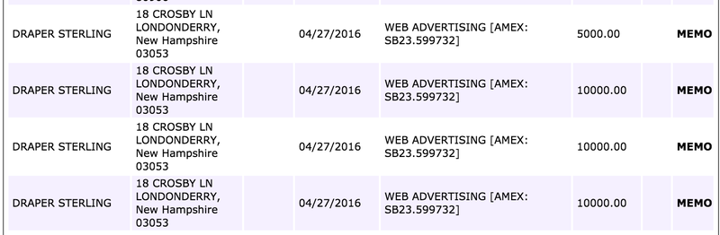 Everything We Know About the Shady "Draper Sterling" Getting Paid by the Trump Campaign