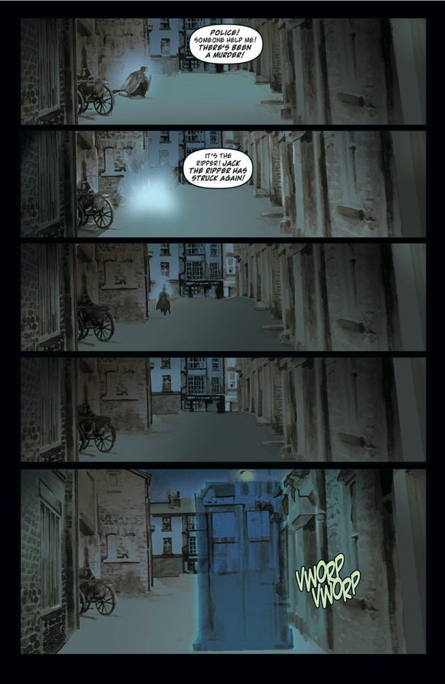 It's Jack the Ripper vs. the 11th Doctor in this sneak peek of the Doctor Who comic