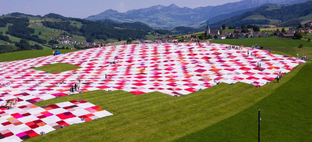 The World's Biggest Picnic Blanket Is Growing in the Swiss Countryside