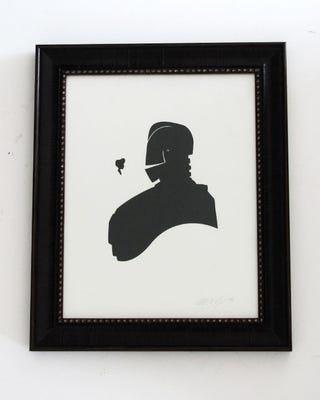 Victorian paper silhouettes of famous (and infamous) scifi characters