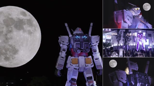 The Super Moon Made Giant Gundam Even More Awesome