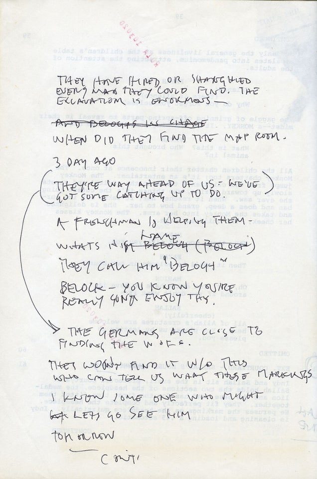Read Harrison Ford's original script notes from Raiders of the Lost Ark