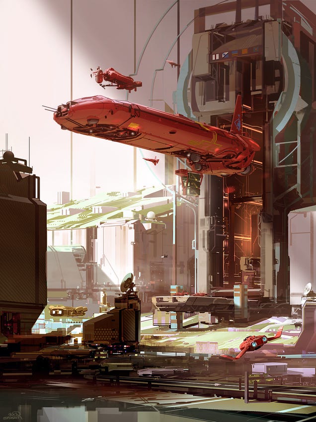 I want to live in the optimistic sci-fi worlds of Nicolas Bouvier