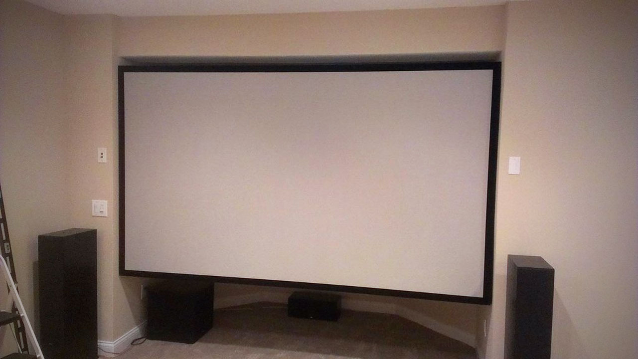 build your own projector screen stand