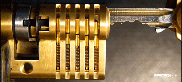 How a lock works explained in one perfect cutaway video