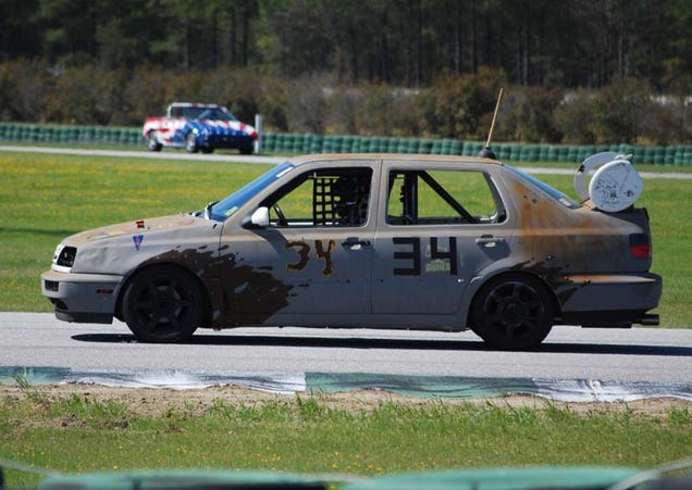 24 Hours Of LeMons South Day One: Saab Leads, Fiero In Top Ten