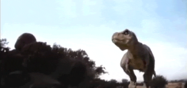 T Rex Blue screen animation walk run Dinosaur CGI animated 3D Studio Max  chroma key after effects 