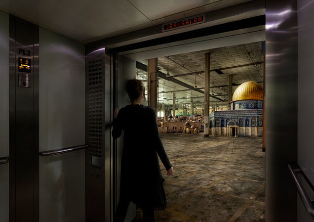 Why did Lacoste try to suppress a Palestinian artist's science fictional art project?