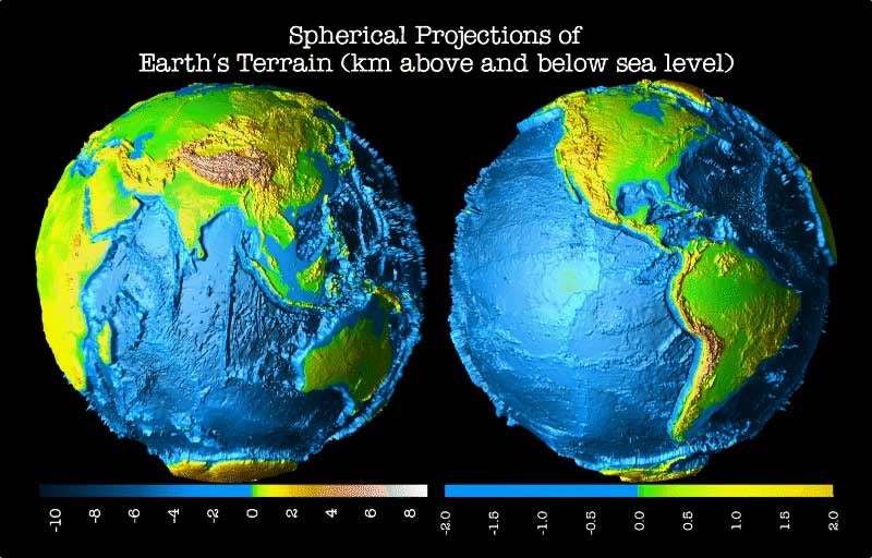 Desmontando el viral: este no es el aspecto de la Tierra sin océanos