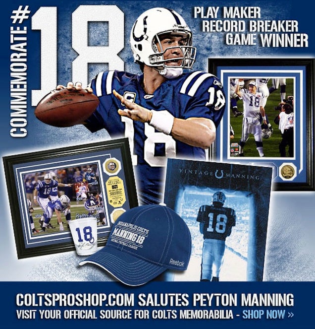 Colts Apologize For Email Offering Commemorative Peyton Manning Merchandise Just After Yesterday's Announcement