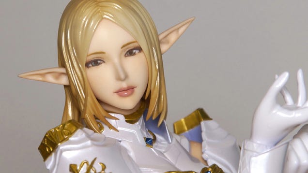 This Lineage II Elf Statue Is Neat and Tidy