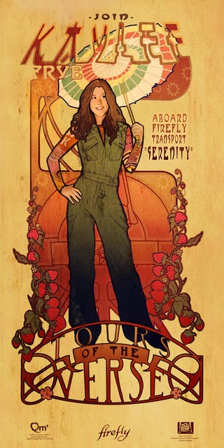 Art Nouveau Firefly Prints: Beautiful Damn Heroes!
