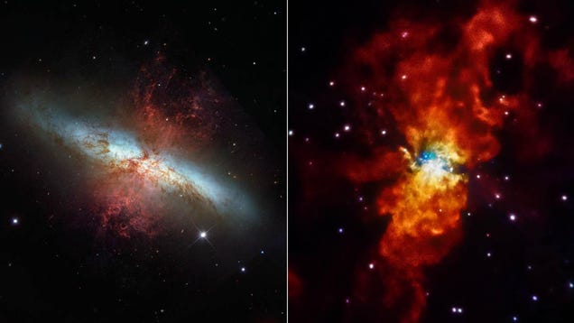 Two Different Satellites Take Two Different Pictures of the Same Galaxy