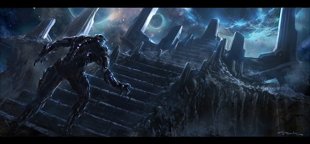 Insane collection of Avengers concept art shows Thanos in action