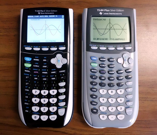 texas instruments ti 84 plus silver edition calculator