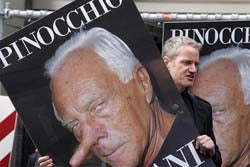 Pissed-Off PETA Gives Giorgio Armani A Pinocchio Nose