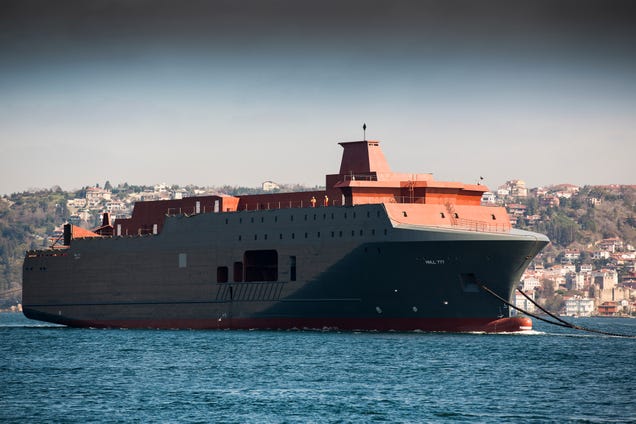The Russian Military Despises This Strange Wedge Shaped Spy Ship