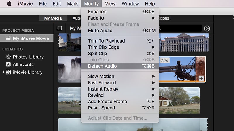 imovie shortcuts