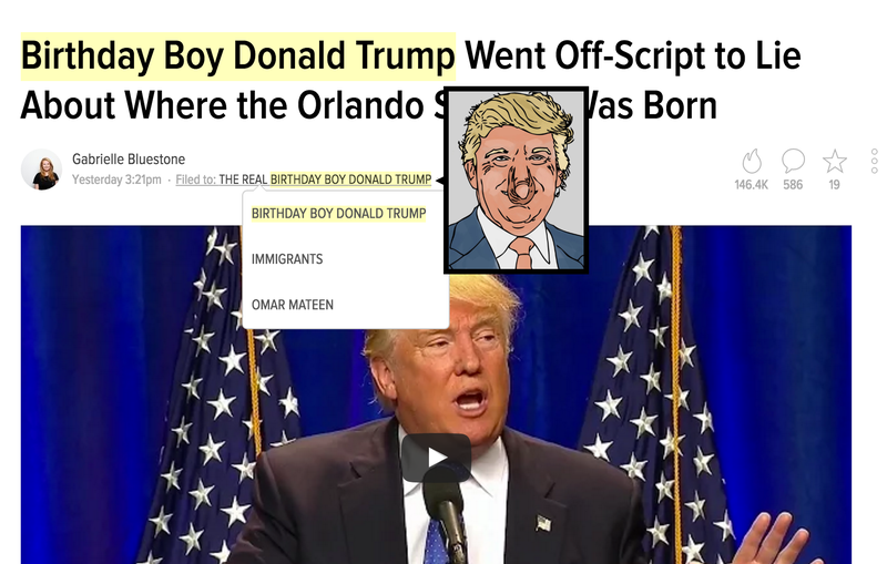 A Special Chrome Extension for Donald Trump on His Birthday