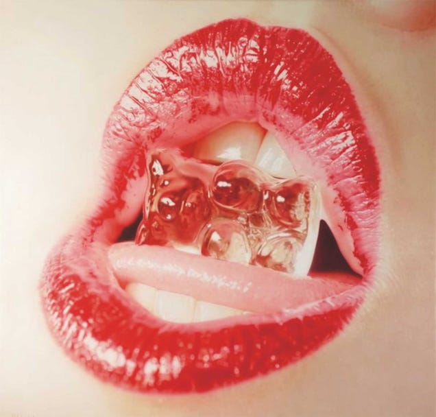 These hyperrealistic paintings of lips are so erotic they should be NSFW